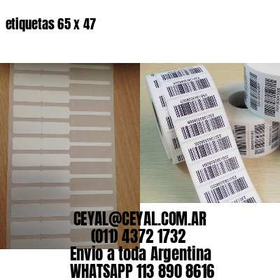 etiquetas 65 x 47