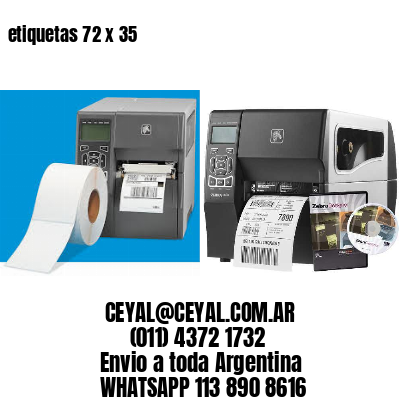 etiquetas 72 x 35
