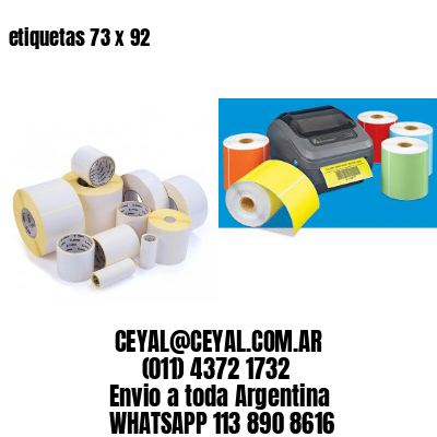 etiquetas 73 x 92