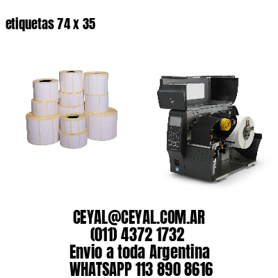 etiquetas 74 x 35