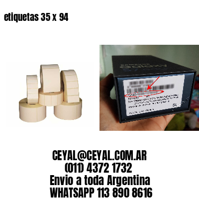 etiquetas 35 x 94