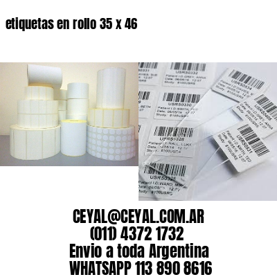 etiquetas en rollo 35 x 46