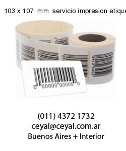 103 x 107  mm  servicio impresion etiquetas offset