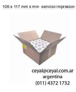 106 x 117 mm x mm  servicio impresion etiquetas termicas