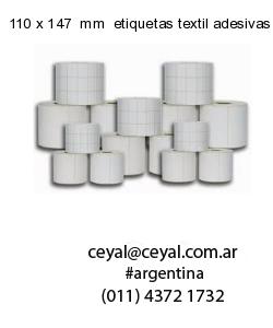 110 x 147  mm  etiquetas textil adesivas
