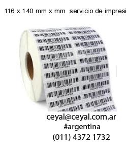 116 x 140 mm x mm  servicio de impresion base de datos