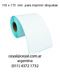 116 x 173  mm  para imprimir etiquetas
