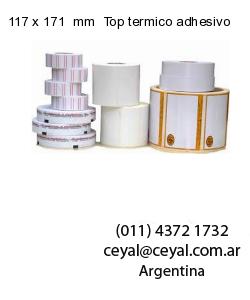 117 x 171  mm  Top termico adhesivo