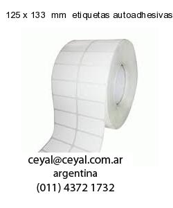 125 x 133  mm  etiquetas autoadhesivas redondas