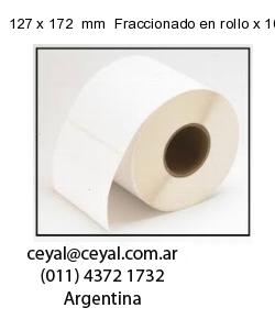 127 x 172  mm  Fraccionado en rollo x 10000