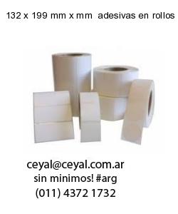 132 x 199 mm x mm  adesivas en rollos