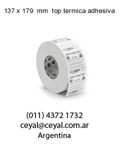 137 x 179  mm  top termica adhesiva