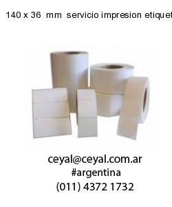 140 x 36  mm  servicio impresion etiquetas