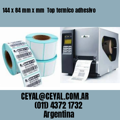 144 x 84 mm x mm  Top termico adhesivo