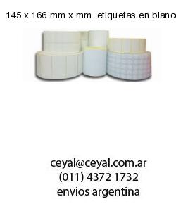 145 x 166 mm x mm  etiquetas en blanco