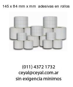 145 x 84 mm x mm  adesivas en rollos