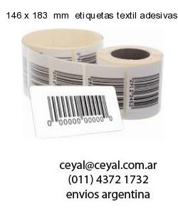 146 x 183  mm  etiquetas textil adesivas