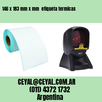 146 x 183 mm x mm  etiqueta termicas