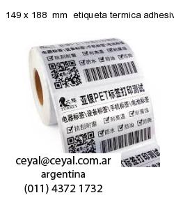 149 x 188  mm  etiqueta termica adhesiva