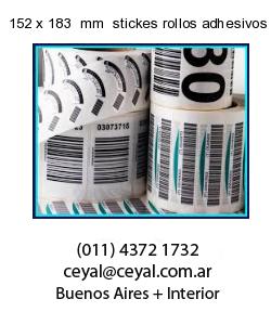 152 x 183  mm  stickes rollos adhesivos