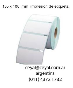 155 x 100  mm  impresion de etiqueta