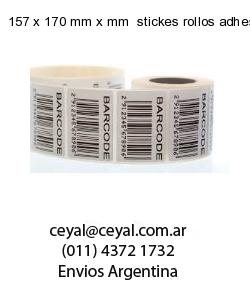 157 x 170 mm x mm  stickes rollos adhesivos