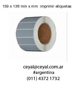 159 x 138 mm x mm  imprimir etiquetas