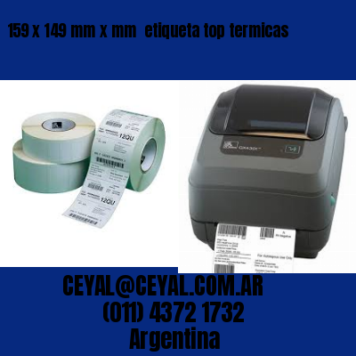 159 x 149 mm x mm  etiqueta top termicas