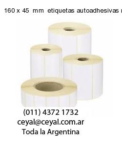 160 x 45  mm  etiquetas autoadhesivas redondas