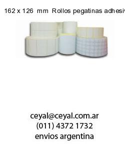162 x 126  mm  Rollos pegatinas adhesivas