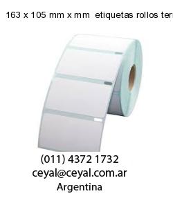 163 x 105 mm x mm  etiquetas rollos termicos