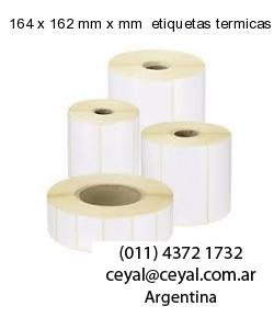 164 x 162 mm x mm  etiquetas termicas