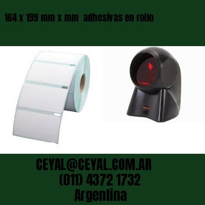 164 x 199 mm x mm  adhesivas en rollo