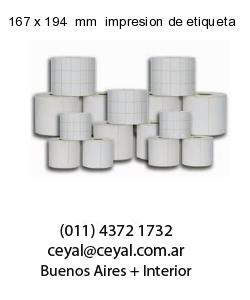 167 x 194  mm  impresion de etiqueta