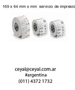 169 x 64 mm x mm  servicio de impresion base de datos