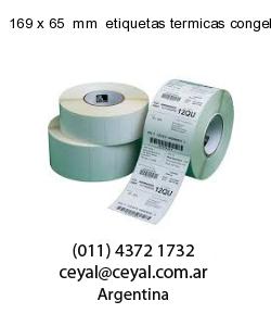 169 x 65  mm  etiquetas termicas congelados