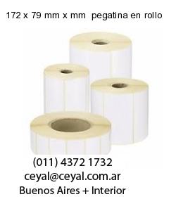 172 x 79 mm x mm  pegatina en rollo