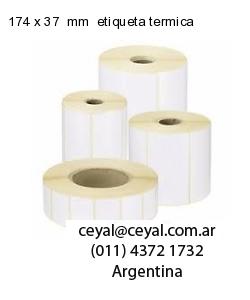 174 x 37  mm  etiqueta termica