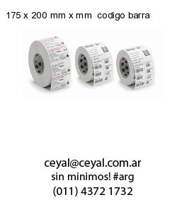 175 x 200 mm x mm  codigo barra