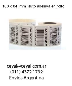 180 x 84  mm  auto adesiva en rollo