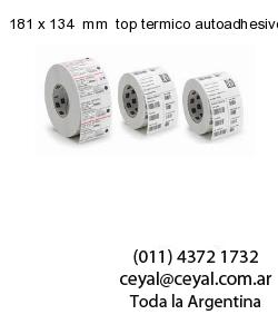181 x 134  mm  top termico autoadhesivo