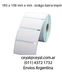 183 x 109 mm x mm  codigo barra imprimir