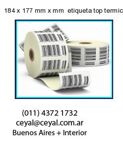184 x 177 mm x mm  etiqueta top termicas