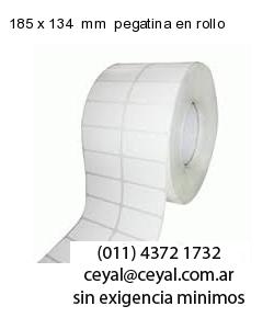 185 x 134  mm  pegatina en rollo