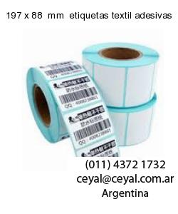197 x 88  mm  etiquetas textil adesivas