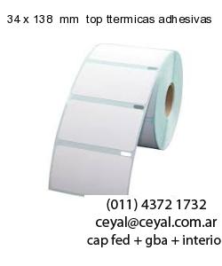 34 x 138  mm  top ttermicas adhesivas