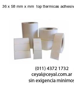 36 x 58 mm x mm  top ttermicas adhesivas