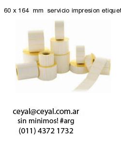 60 x 164  mm  servicio impresion etiquetas offset