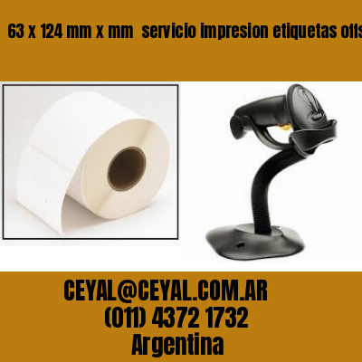 63 x 124 mm x mm  servicio impresion etiquetas offset