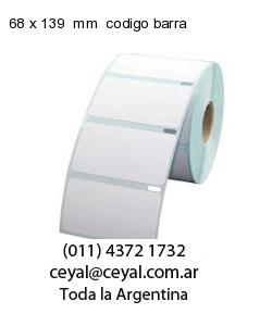 68 x 139  mm  codigo barra